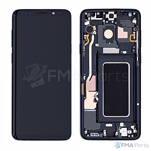 Samsung Galaxy S9+ Plus OLED Touch Screen Digitizer Assembly with Frame - Midnight Black [Full OEM]